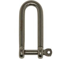 5mm D-Sluiting met Captive Pin 37x10mm Rvs