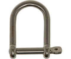 5mm D-Shackle 30x20mm SS316
