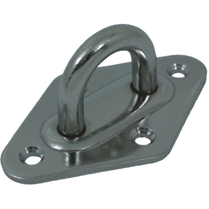 Stainless Steel 8mm Pad Eye Plate 80x50mm