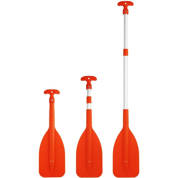 Dubbel Telescopische Peddel 53-107cm Oranje