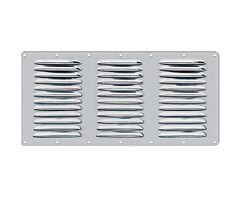 Ventilatierooster Rechthoekig 360x185mm Rvs