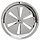 Ventilatierooster Afsluitbaar Rond 125mm Rvs