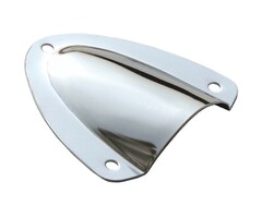 Ventilatieschelp 93x84mm Rvs