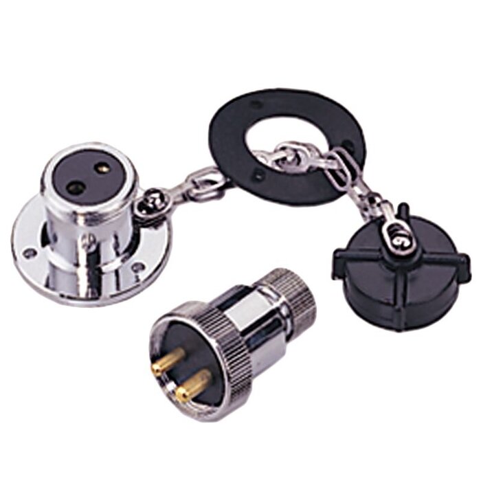 Deck Plug and Socket 2-Pole 3 Amp