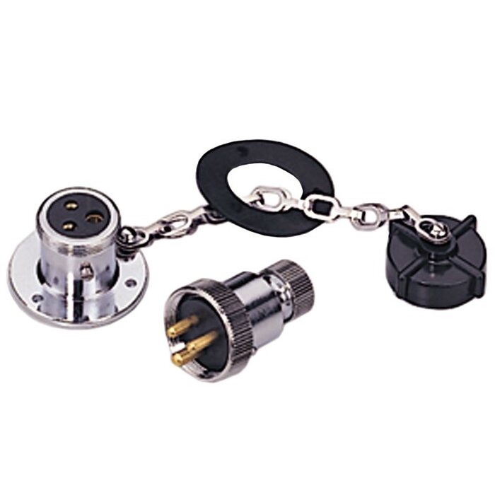 Dekstekker met Stopcontact 3-Polig 3 Amp
