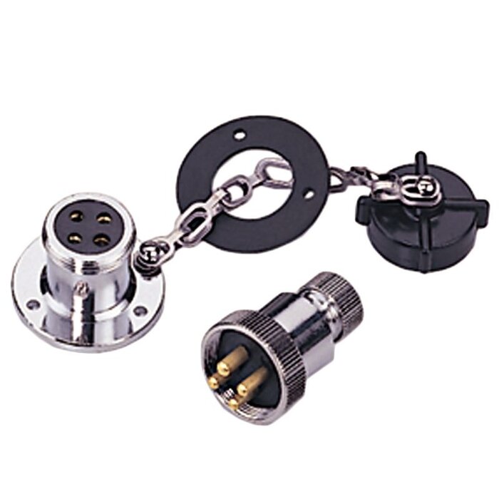 Deck Plug and Socket 4-Pole 3 Amp