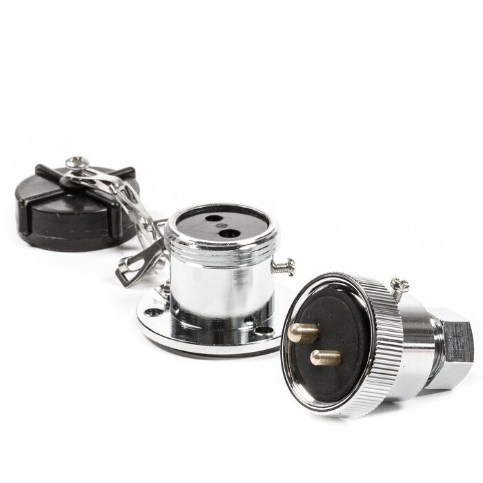 Dekstekker met Stopcontact 2-Polig 5 Amp