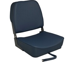 Folding Boat Seat 48x41x49cm Carbon Look Blue