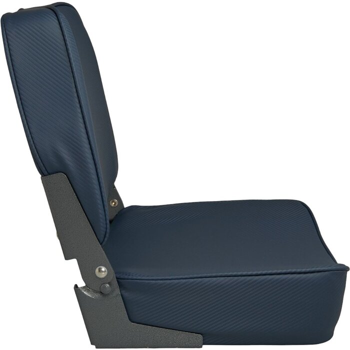 Folding Boat Seat 48x41x49cm Carbon Look Blue