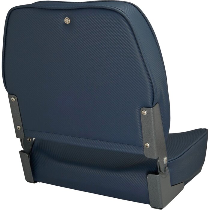 Folding Boat Seat 48x41x49cm Carbon Look Blue