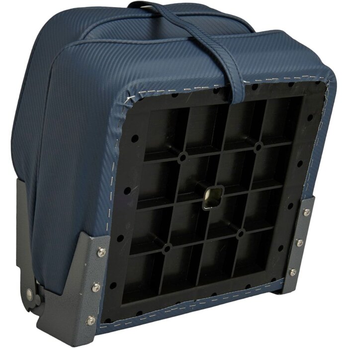Folding Boat Seat 48x41x49cm Carbon Look Blue