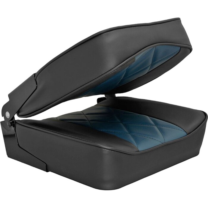 Folding Boat Seat 48x41x49cm Black-Blue