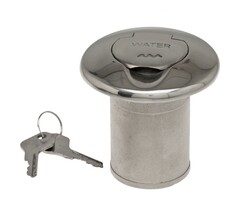 Dekvuldop Water met Slot 50mm Rvs