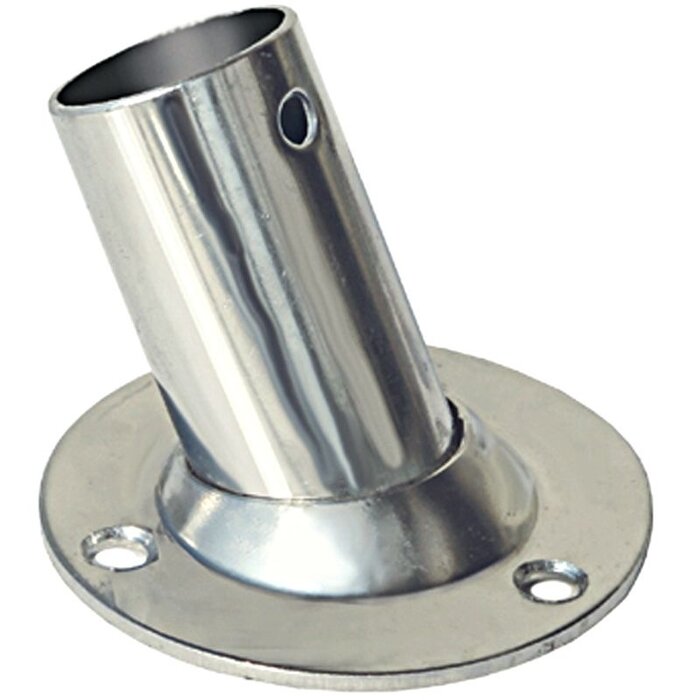 Rvs Vlaggenstokhouder 22mm Rond 58mm