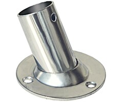 Rvs Vlaggenstokhouder 25mm Rond 57mm