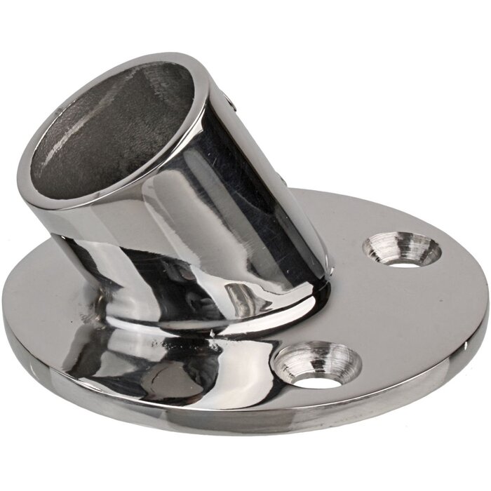 Round Base 60 Degree for 22mm Boat Rail SS316
