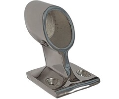 Boat Rail End Fitting 22mm 120 Degree SS316