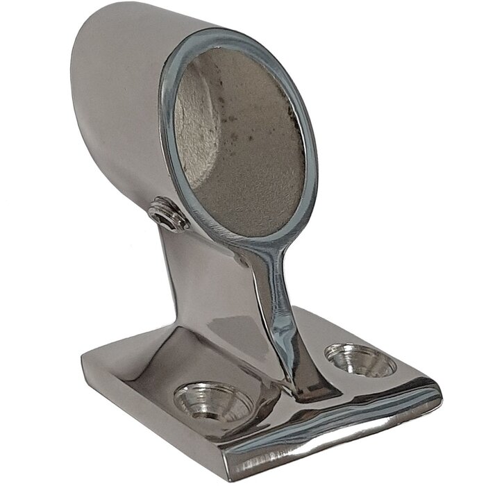 Railinghouder Eindstuk 22mm 120 graden Rvs