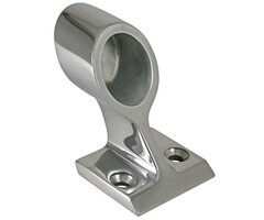 Railinghouder Eindstuk 25mm 120 graden Rvs