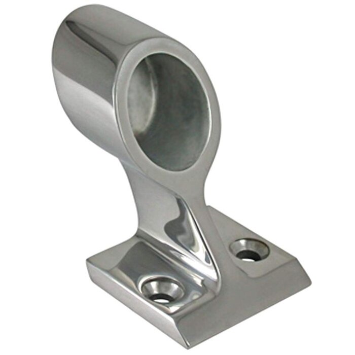Boat Rail End Fitting 25mm 120 Degree SS316