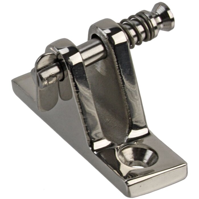 Angled Deck Hinge 57x17x35 with Removable Pin SS316