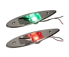 Boordlicht LED Set 195mm Inbouw Tot 12m Rvs