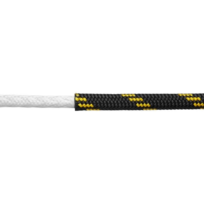8mm UHMWPE Rope Double Braided 2300kg Black-Yellow