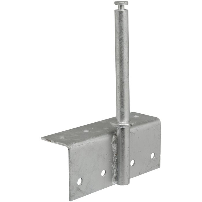 Dock Wheel Straight Galvanized White