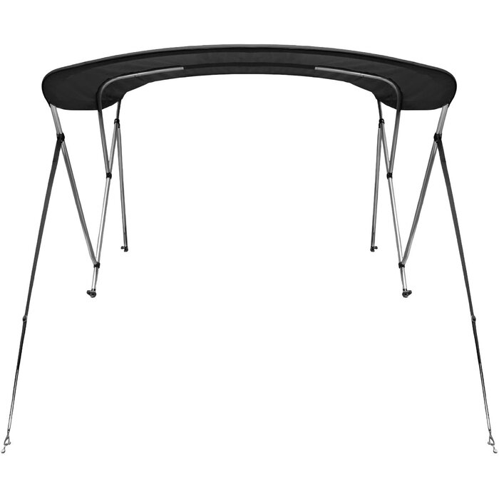 Biminitop 3 Boog 120-140cm Breed Zwart