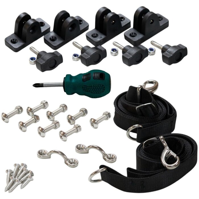 Biminitop 3 Boog 140-160cm Breed Blauw