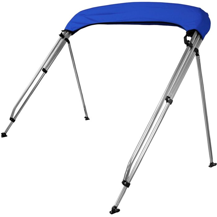 3-Bow Bimini Top 180-200cm Wide Blue