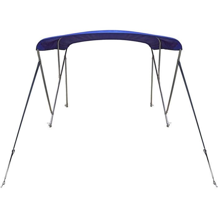 Biminitop Rvs 3 Boog 140-160cm Breed Blauw
