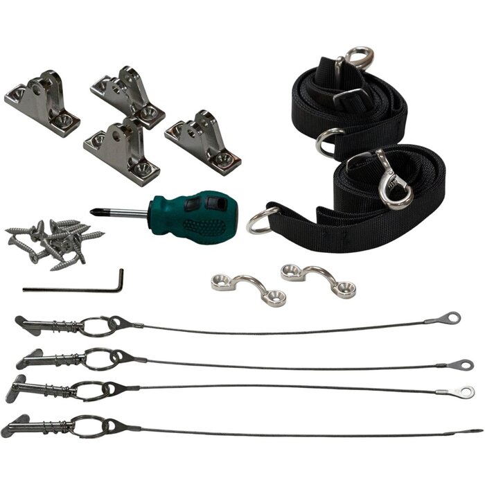 Stainless Steel 3-Bow Bimini Top 140-160cm Wide Blue