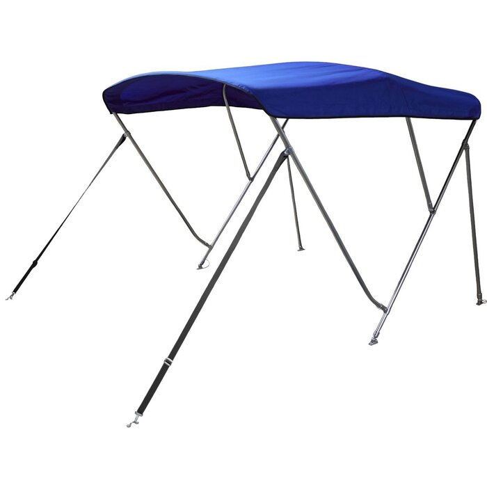 Biminitop Rvs 3 Boog 160-180cm Breed Blauw