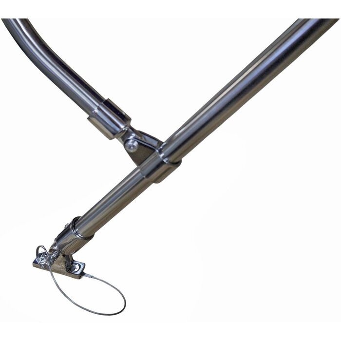 Biminitop Rvs 3 Boog 190-210cm Breed Blauw