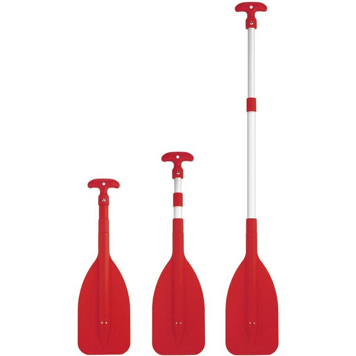 Dubbel Telescopische Peddel 53-107cm Rood