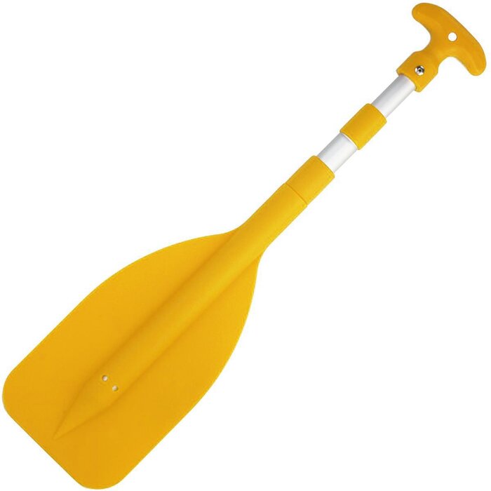 Dubbel Telescopische Peddel 53-107cm Geel