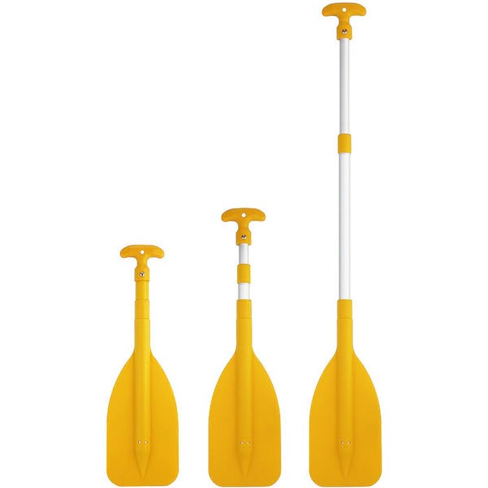 Dubbel Telescopische Peddel 53-107cm Geel