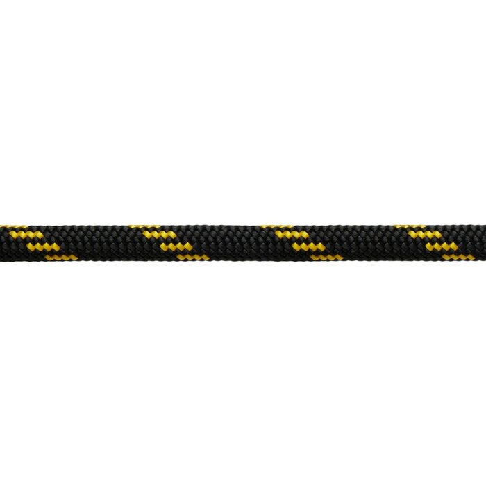 8mm x 50m UHMWPE Rope Double Braided 2300kg Black-Yellow