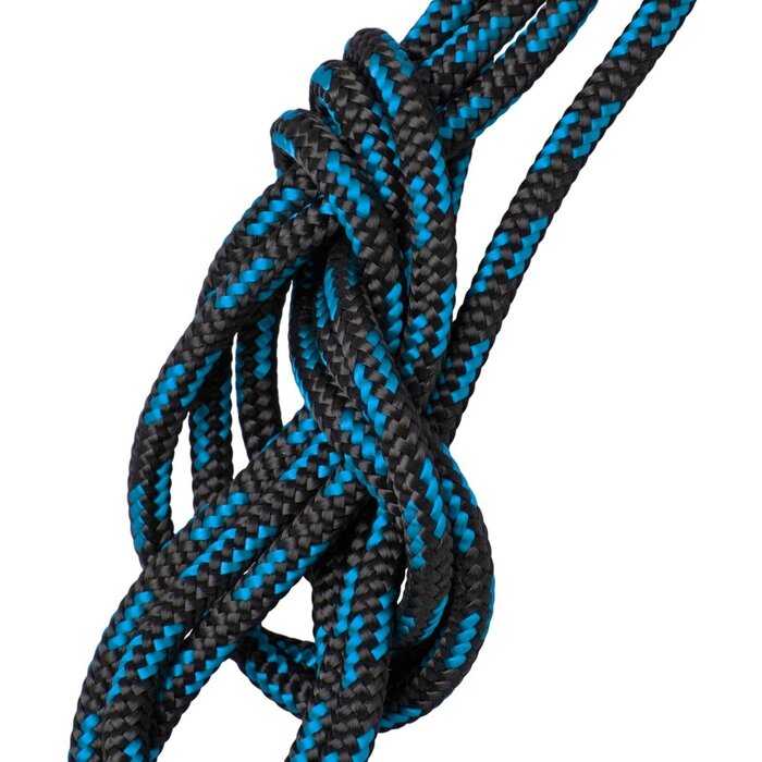 3mm x 50m UHMWPE Lijn met Mantel 450kg Zwart-Blauw