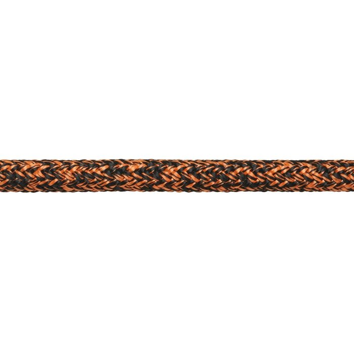 10mm x 50m Polyester Rope with Cover 1700kg Black-Orange