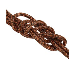 10mm x 50m Polyester Rope with Cover 1700kg Black-Orange