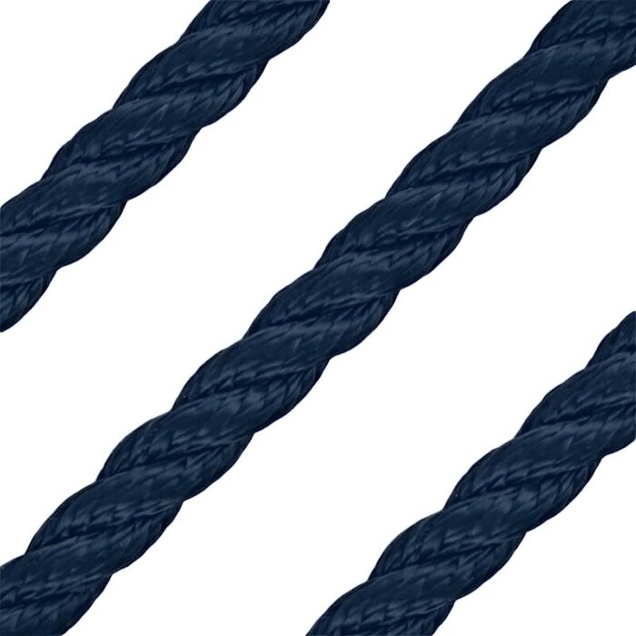 18mm Mooring & Anchor Rope 3-Strand Polyester Blue