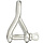 5mm Twist D- Shackle SS316