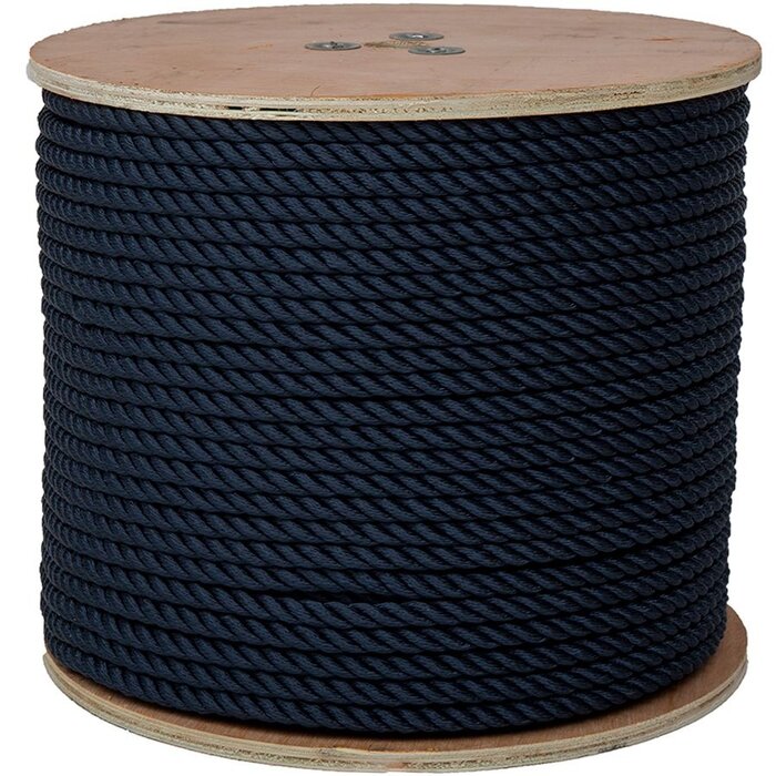 16mm Mooring & Anchor Rope 3-Strand Polyester Blue