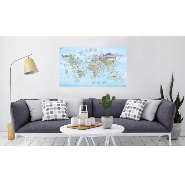 Kitesurf Map Wereld Rewritable