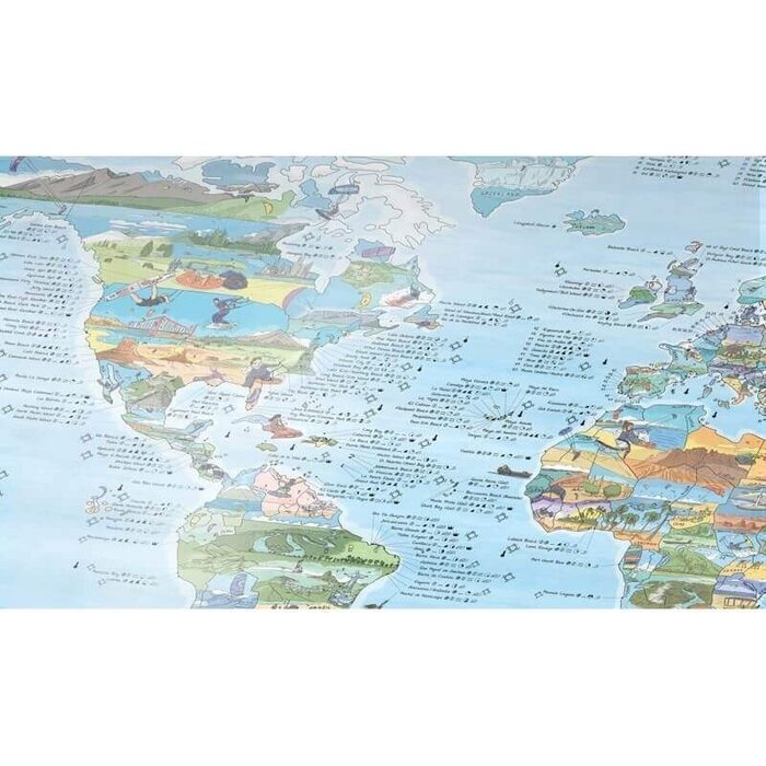 Kitesurf Map Wereld Rewritable