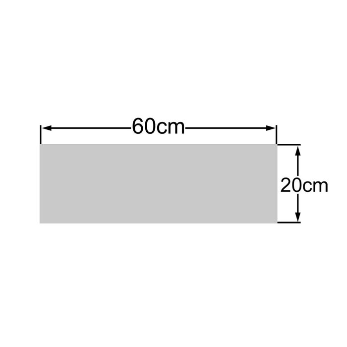 Pvc Doek Rubberboot 60x20cm Grijs