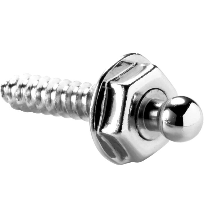 Loxx Tenax Stud with Screw 4x16mm Brass Nickel Plated Set of 5