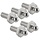 Loxx Tenax Stud M5x10mm Brass Nickel Plated Set of 5